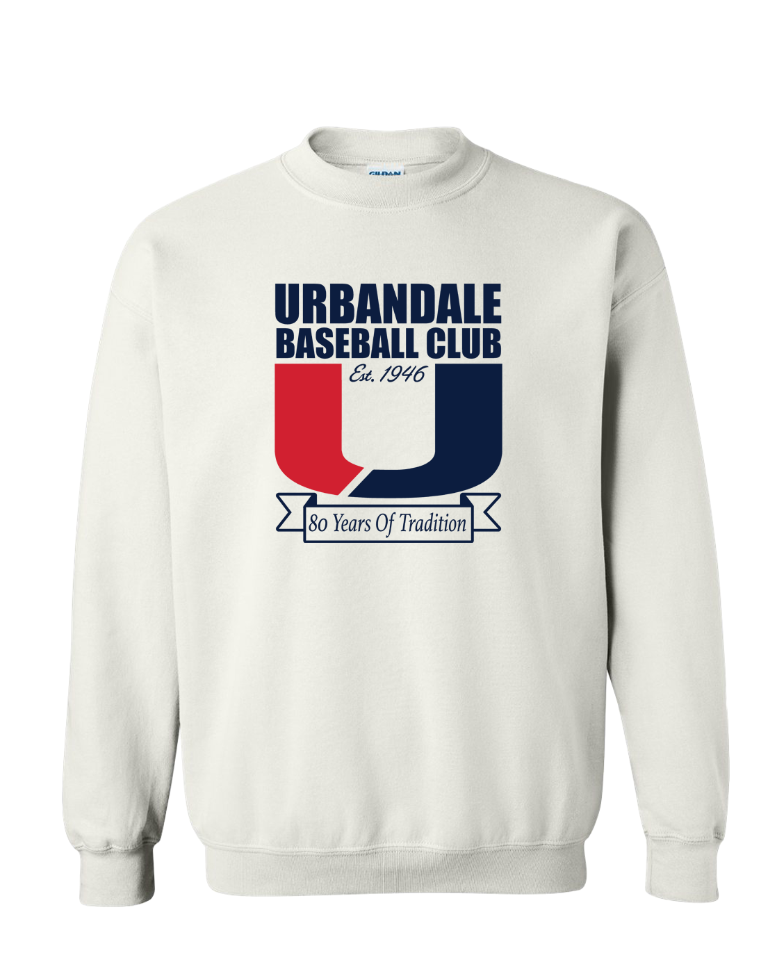 "URBANDALE BASEBALL CLUB" Gildan Adult Unisex Heavy Blend™ Crewneck Sweatshirt - 18000