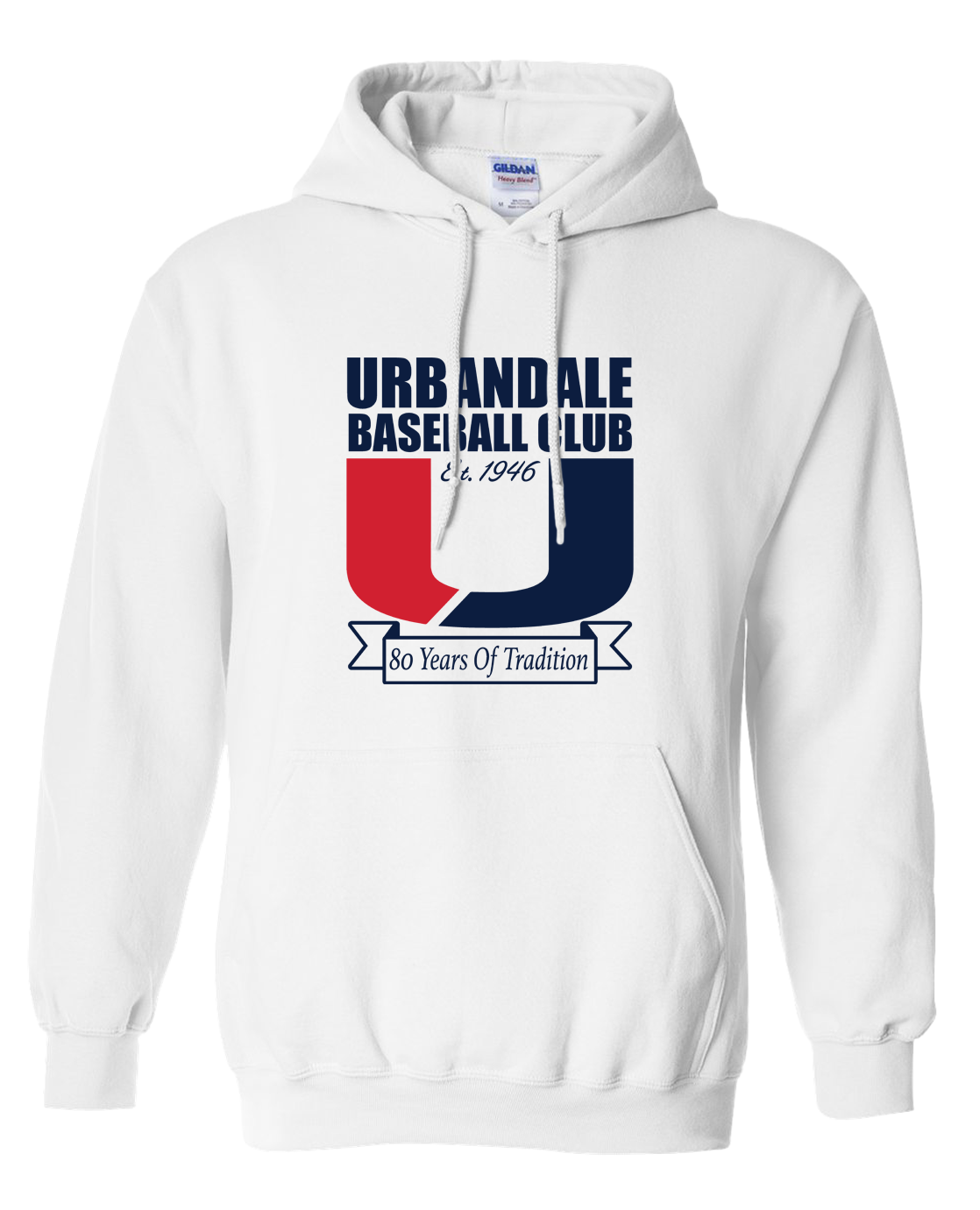 "URBANDALE BASEBALL CLUB" Gildan Adult Unisex Heavy Blend™ Hooded Sweatshirt 18500