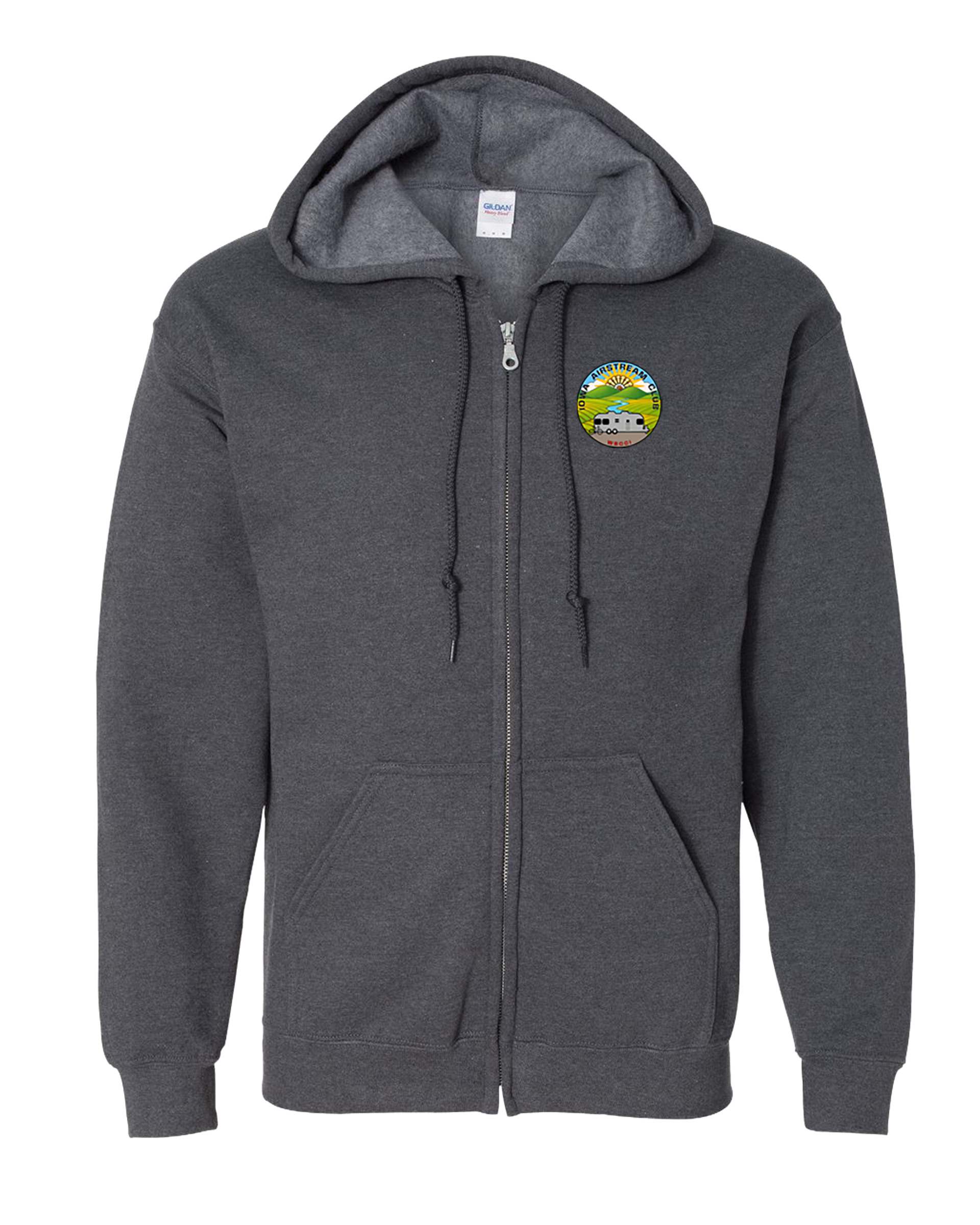"IOWA AIRSTREAM CLUB" Gildan Unisex Heavy Blend™ Full-Zip Hooded Sweatshirt - 18600