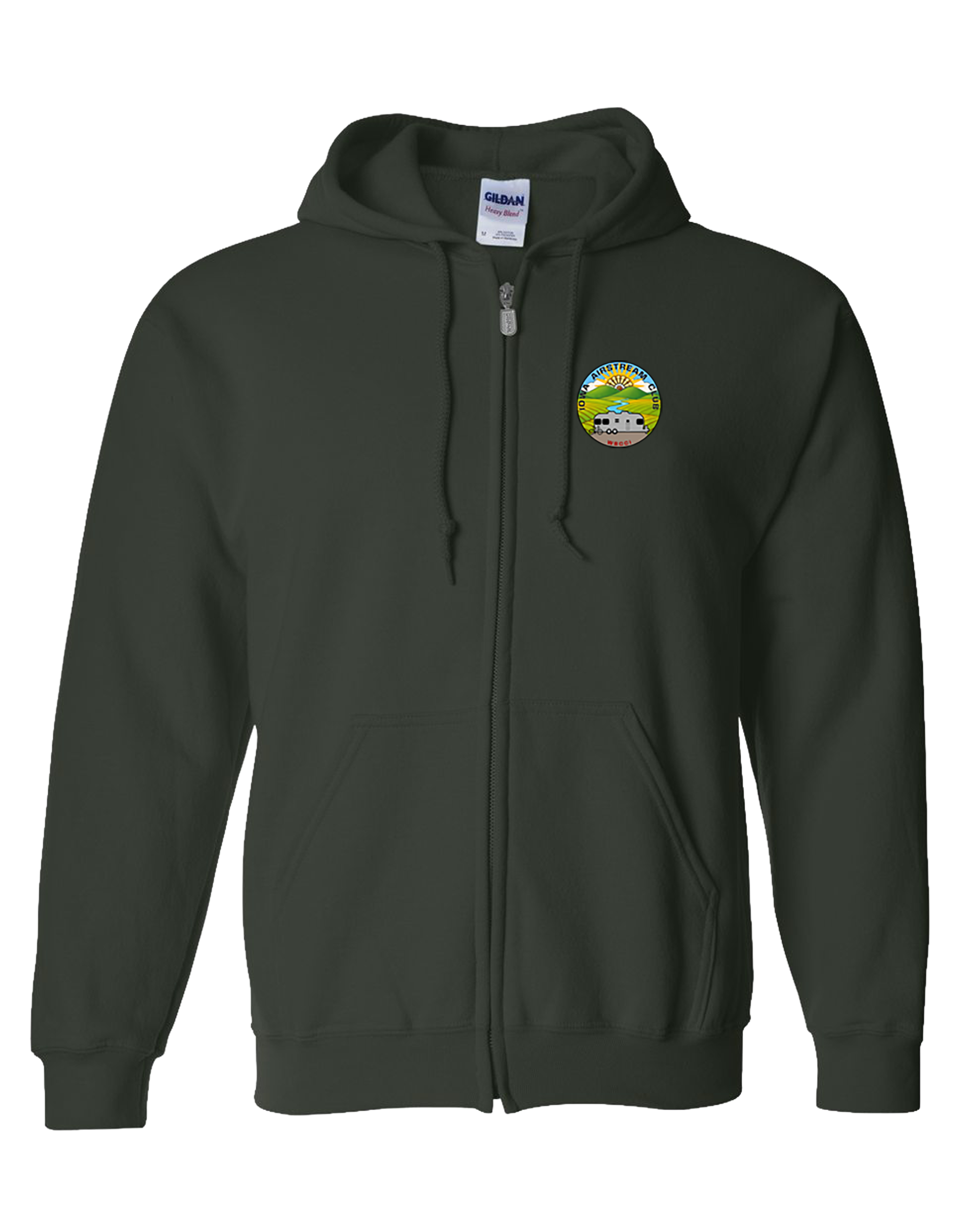 "IOWA AIRSTREAM CLUB" Gildan Unisex Heavy Blend™ Full-Zip Hooded Sweatshirt - 18600
