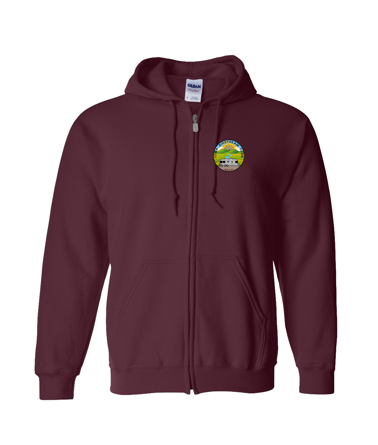 "IOWA AIRSTREAM CLUB" Gildan Unisex Heavy Blend™ Full-Zip Hooded Sweatshirt - 18600