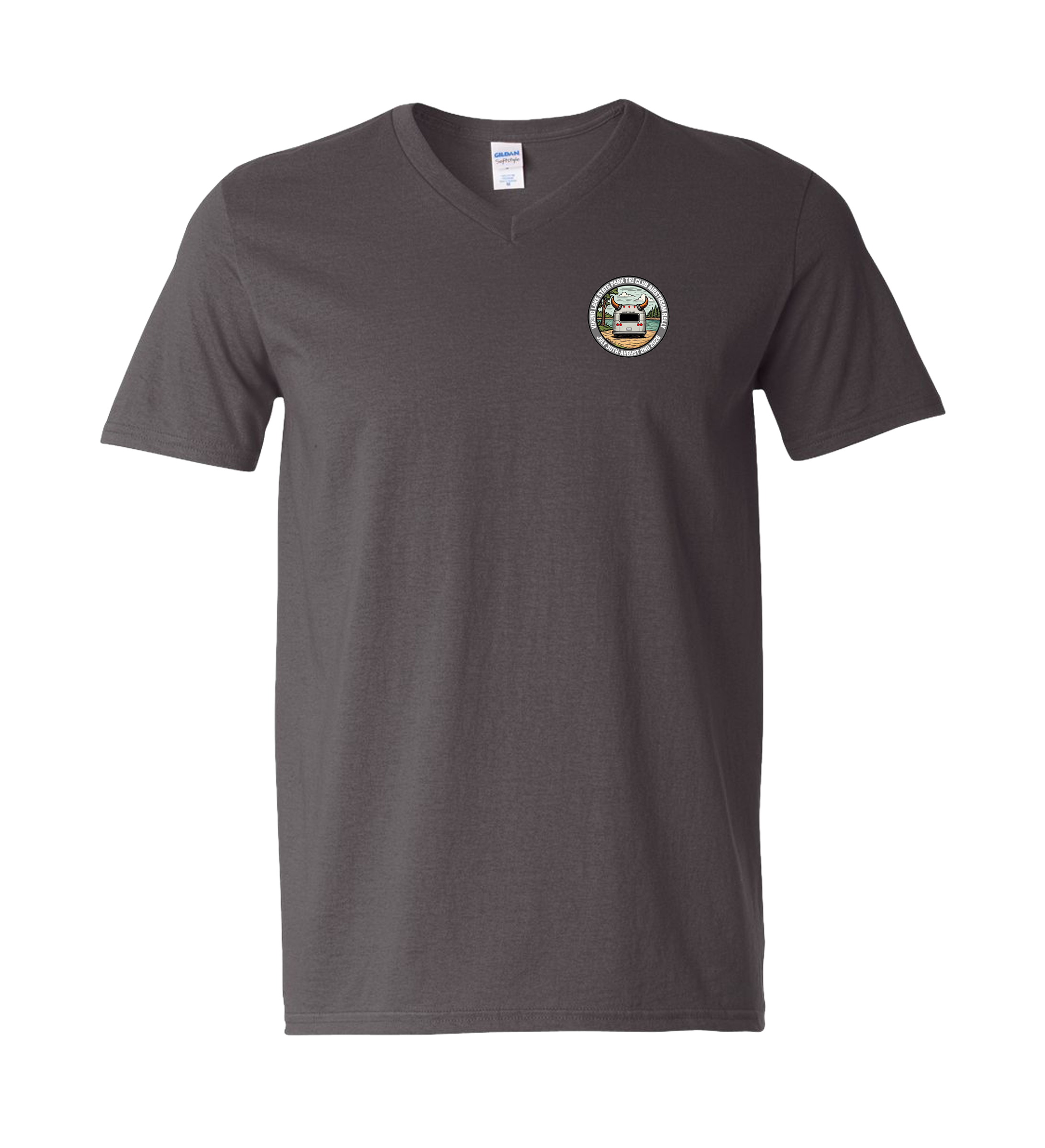 "TRI CLUB AIRSTREAM RALLY" Gildan Unisex Softstyle® V-Neck T-Shirt - 64V00