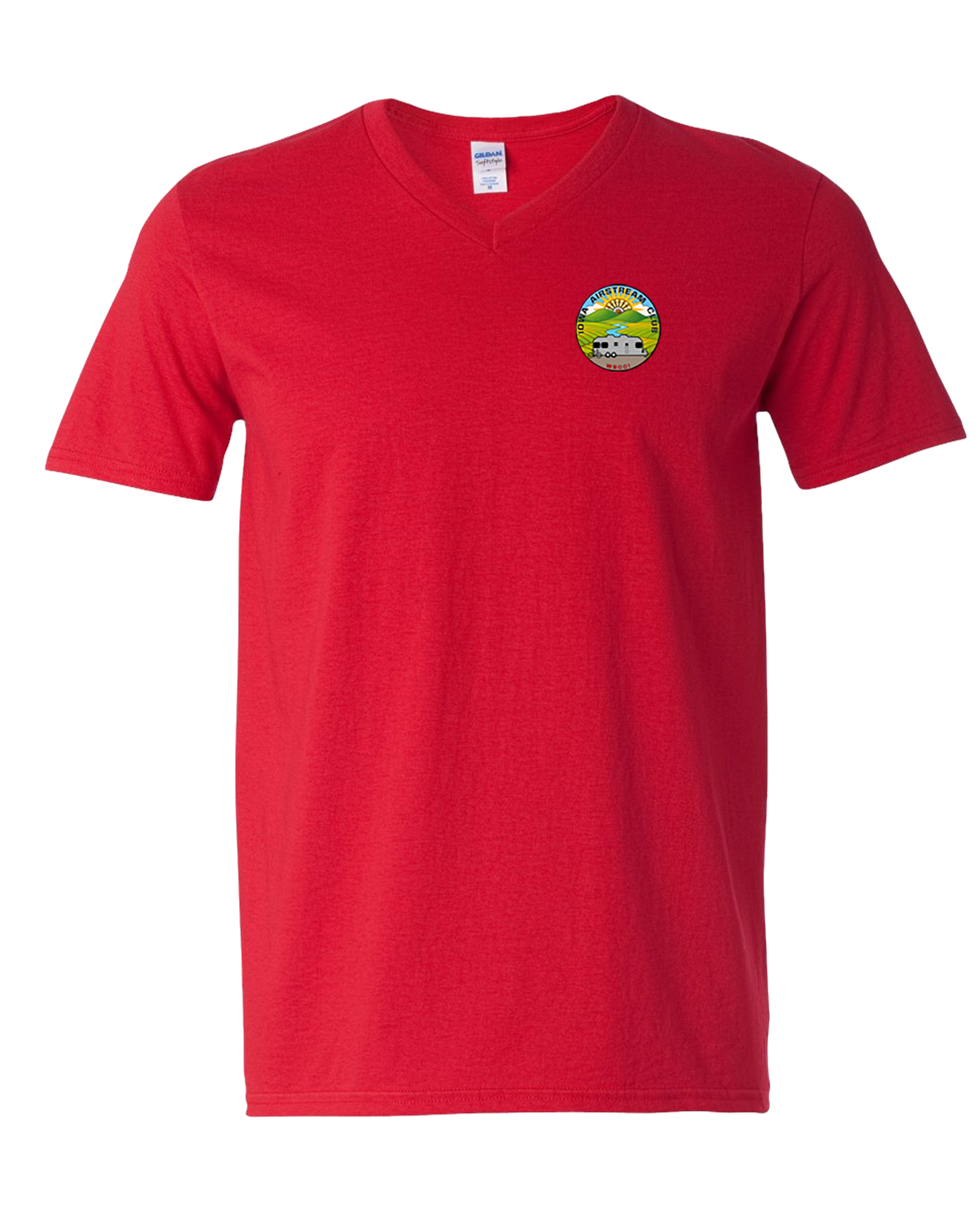 "IOWA AIRSTREAM CLUB" Gildan Unisex Softstyle® V-Neck T-Shirt - 64V00