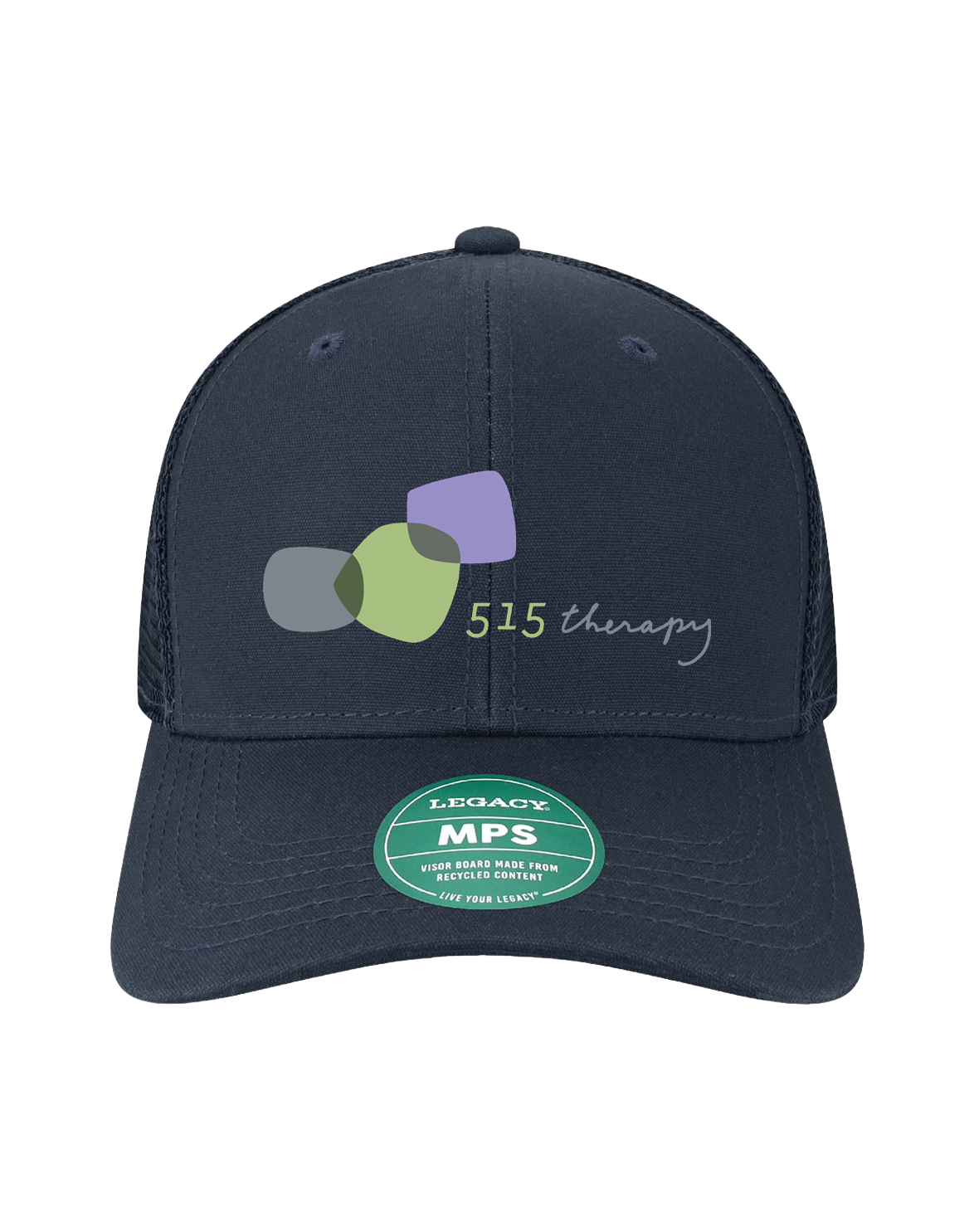 "515 THERAPY AND CONSULTING" LEGACY MPS Mid-Pro Snapback Trucker Cap