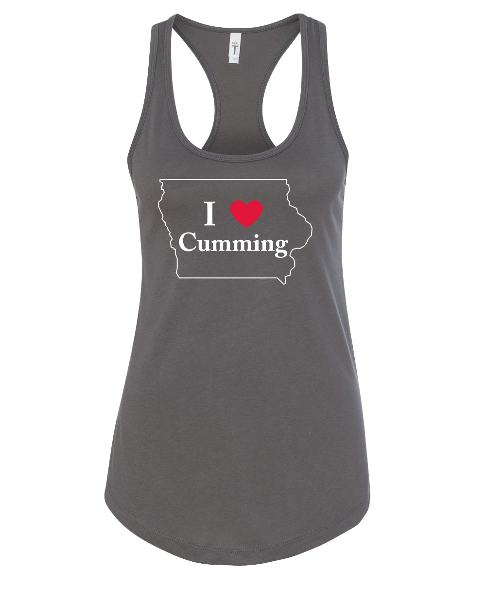 "I LUV CUMMING" Next Level Women's Ideal Racerback Tank - 1533
