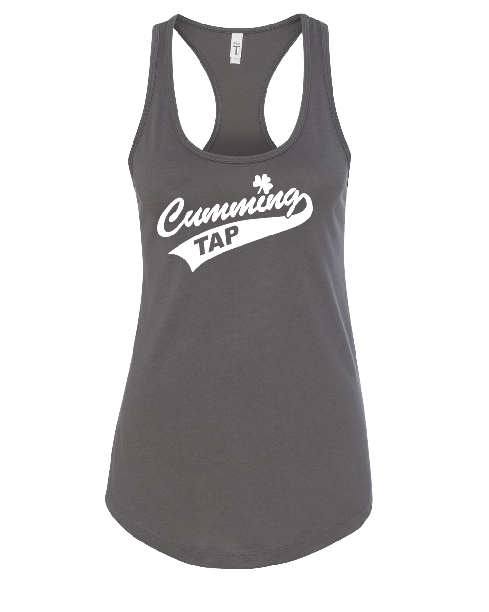 "CUMMING TAP SWOOSH" Next Level Women's Ideal Racerback Tank - 1533