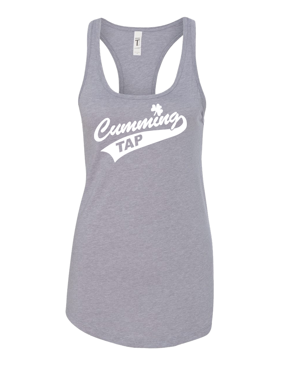 "CUMMING TAP SWOOSH" Next Level Women's Ideal Racerback Tank - 1533