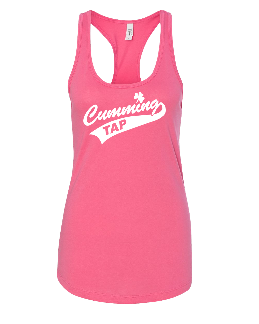 "CUMMING TAP SWOOSH" Next Level Women's Ideal Racerback Tank - 1533