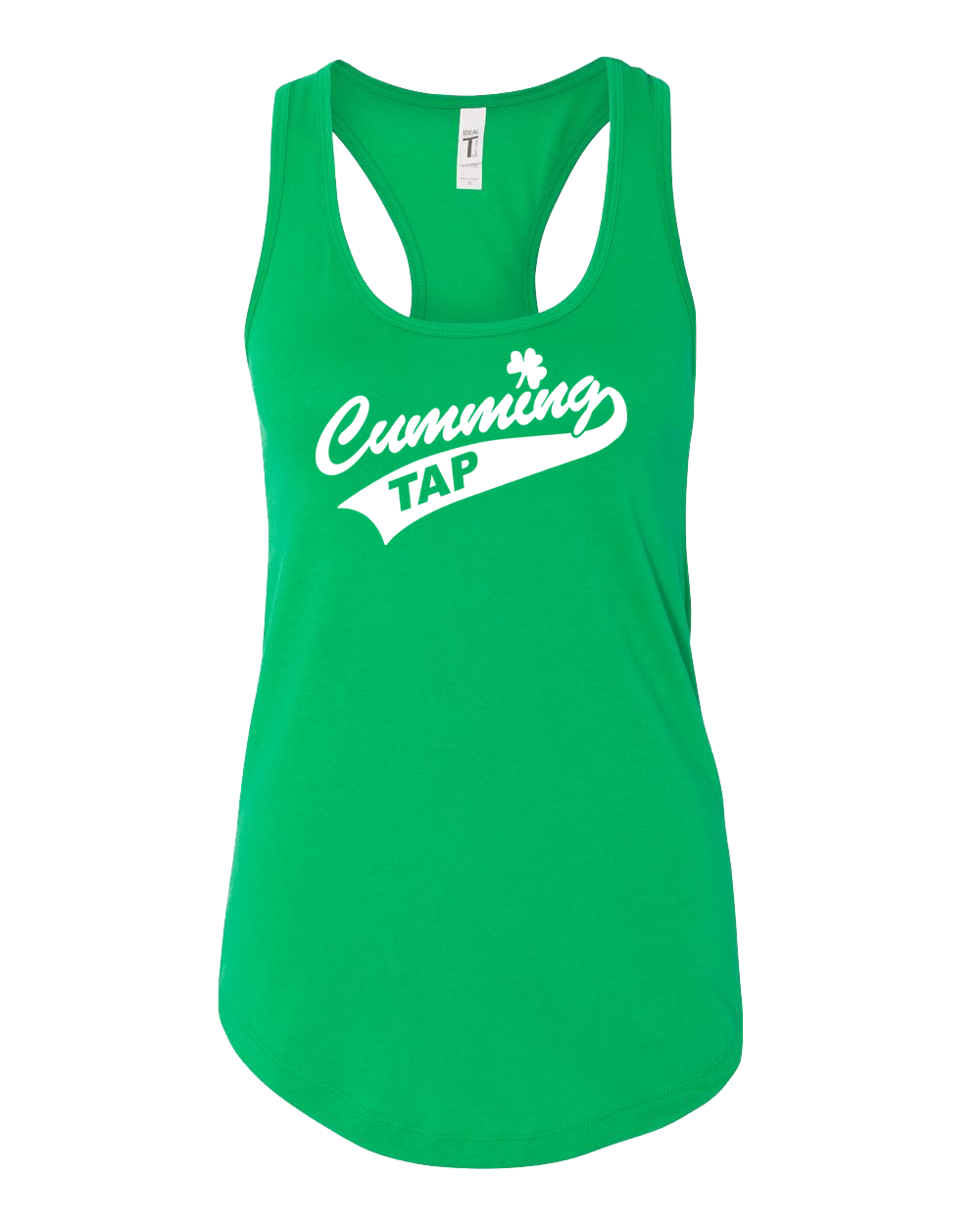 "CUMMING TAP SWOOSH" Next Level Women's Ideal Racerback Tank - 1533