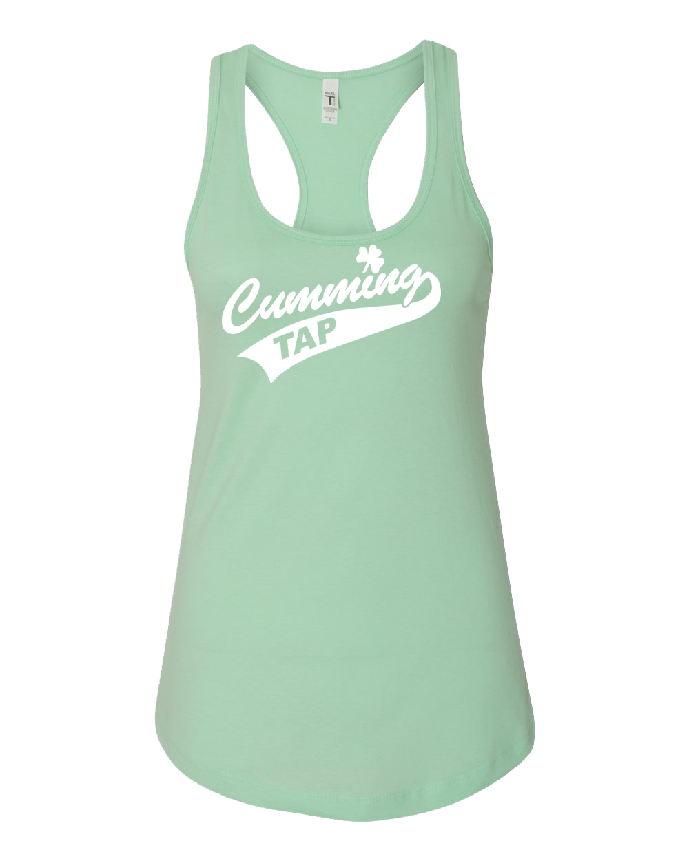 "CUMMING TAP SWOOSH" Next Level Women's Ideal Racerback Tank - 1533