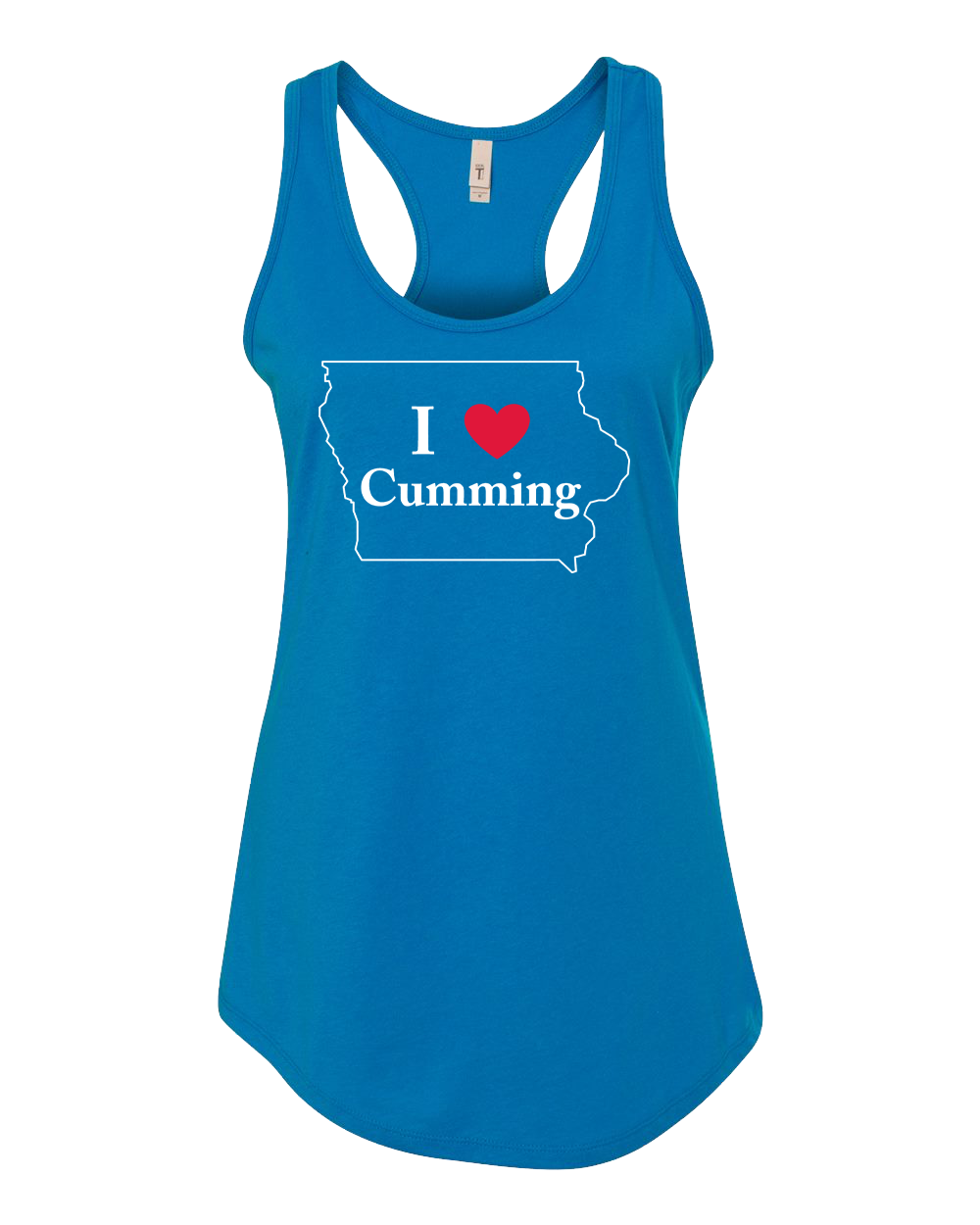 "I LUV CUMMING" Next Level Women's Ideal Racerback Tank - 1533