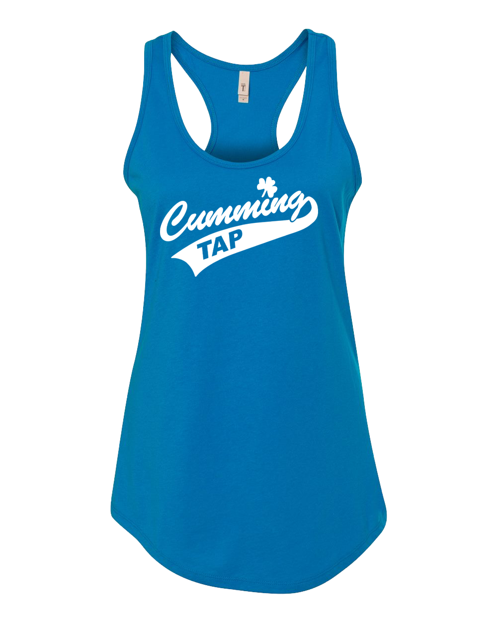 "CUMMING TAP SWOOSH" Next Level Women's Ideal Racerback Tank - 1533