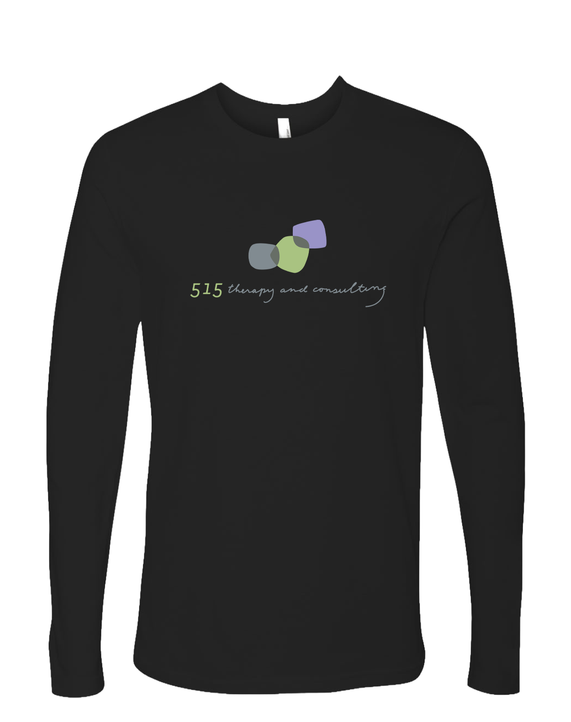 "515 THERAPY AND CONSULTING" Next Level Unisex Cotton Long Sleeve T-Shirt - 3601