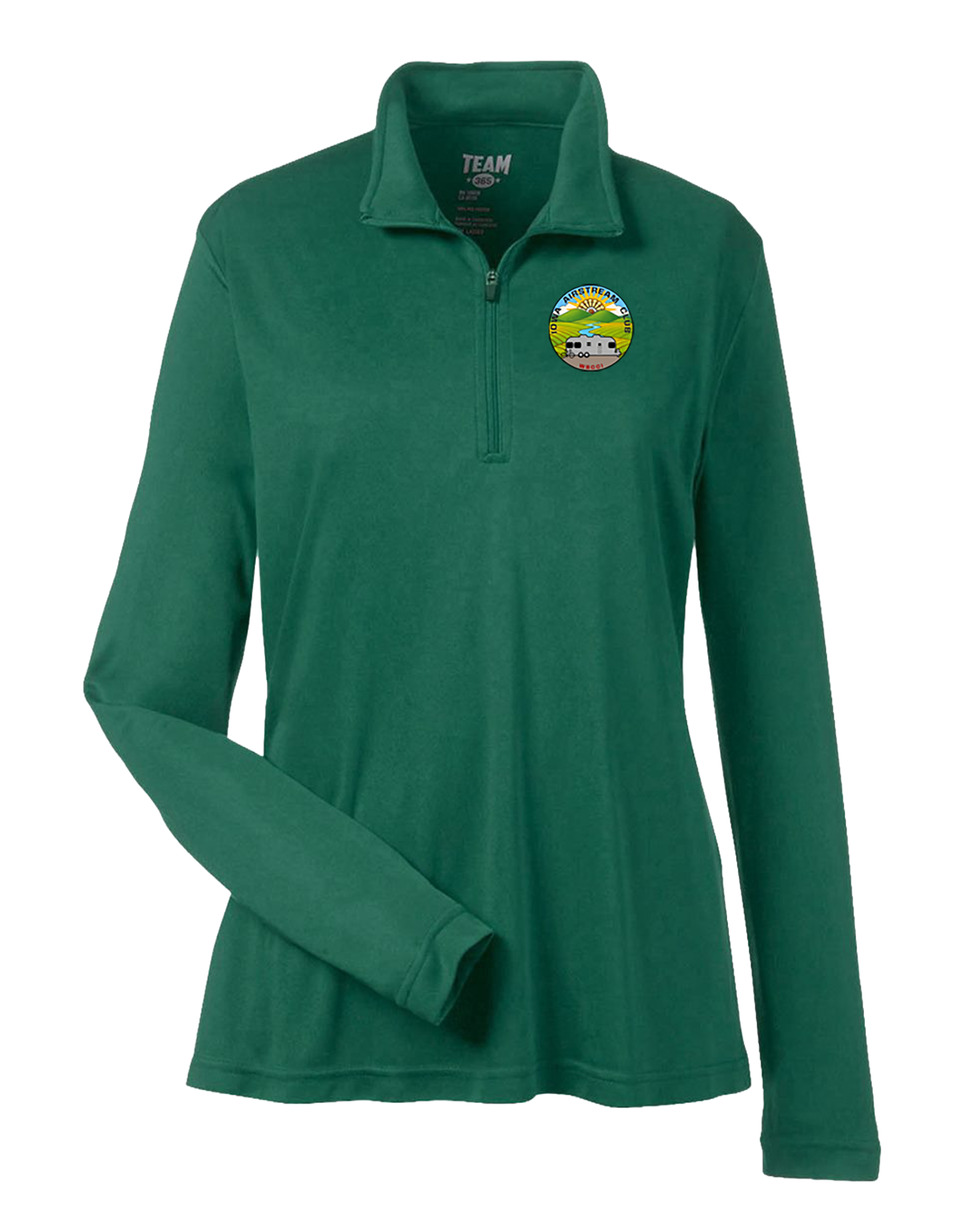"IOWA AIRSTREAM CLUB" Team365 Women's Zone Performance Quarter-Zip Pullover - TT31W