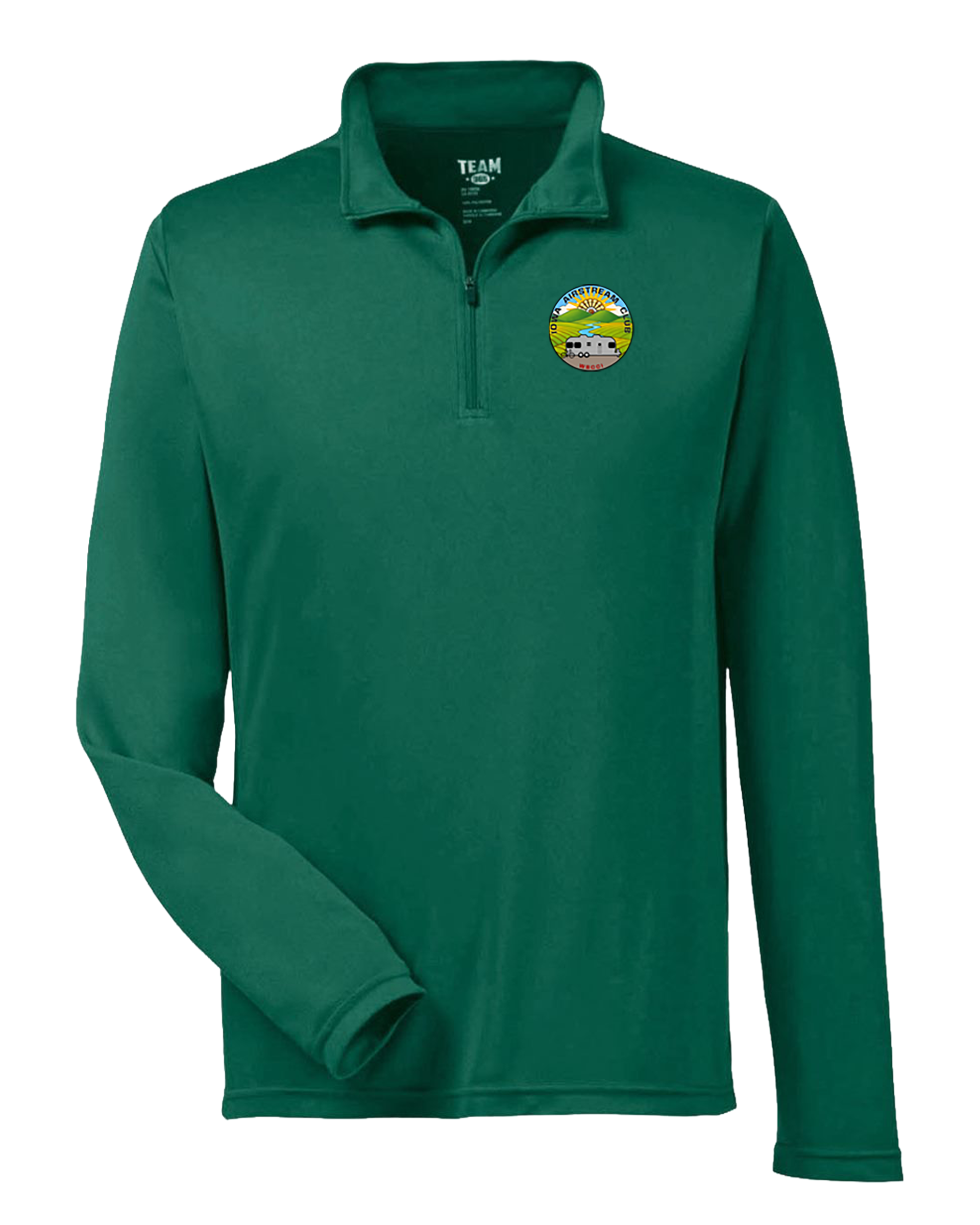 "IOWA AIRSTREAM CLUB" Team365 Men's Zone Performance Quarter-Zip Pullover - TT31