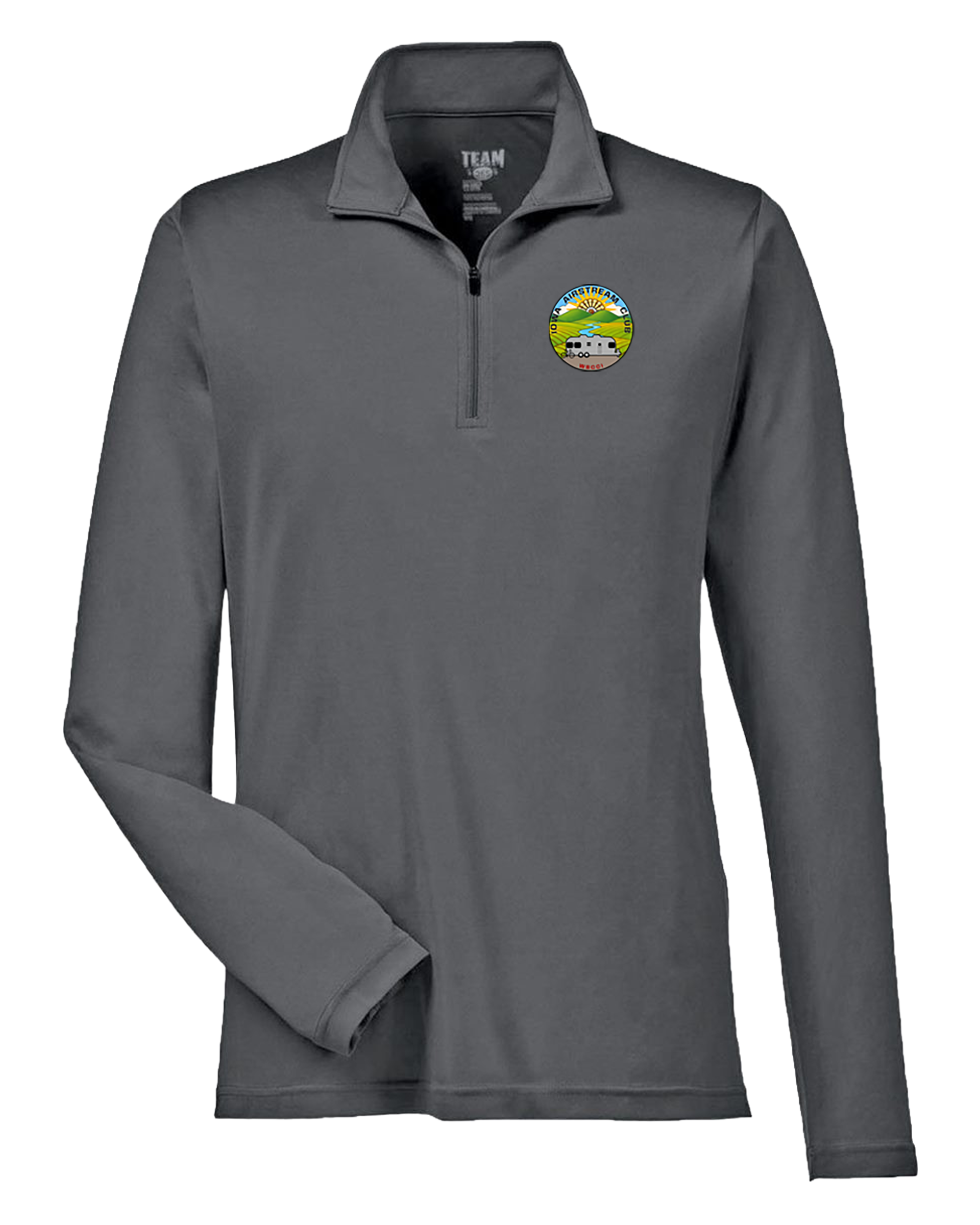 "IOWA AIRSTREAM CLUB" Team365 Men's Zone Performance Quarter-Zip Pullover - TT31
