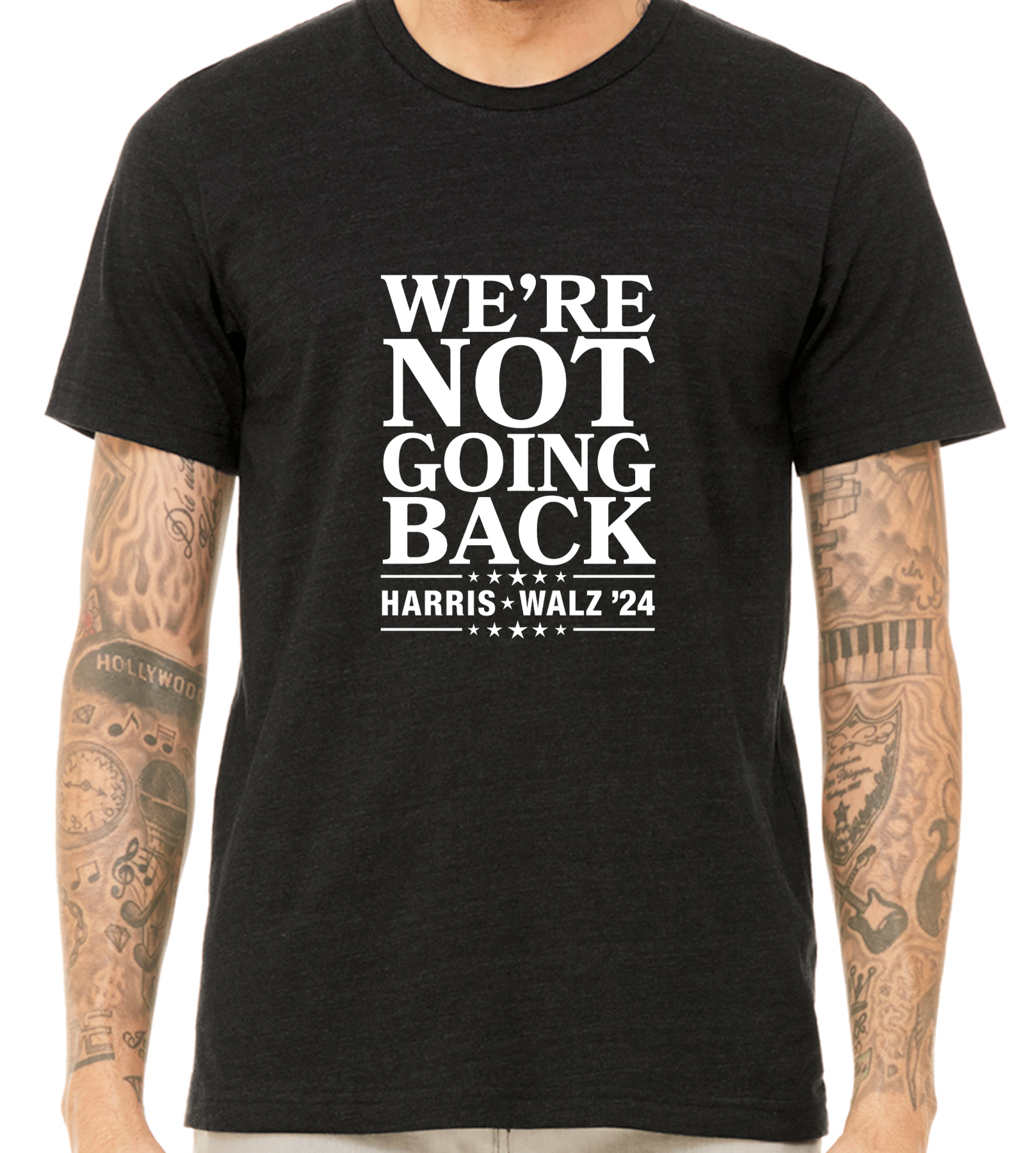 HARRIS / WALZ "WE'RE NOT GOING BACK" UNISEX TEE