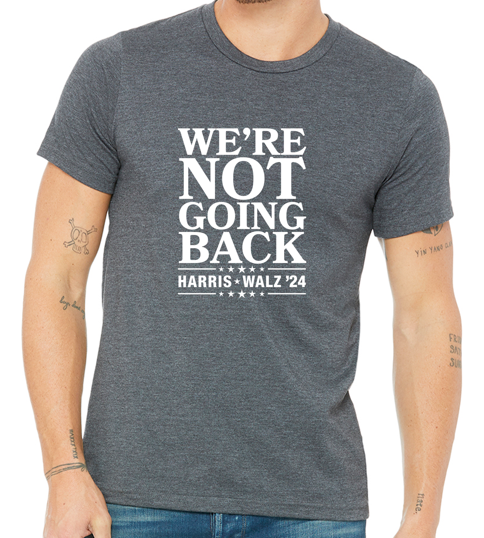 HARRIS / WALZ "WE'RE NOT GOING BACK" UNISEX TEE