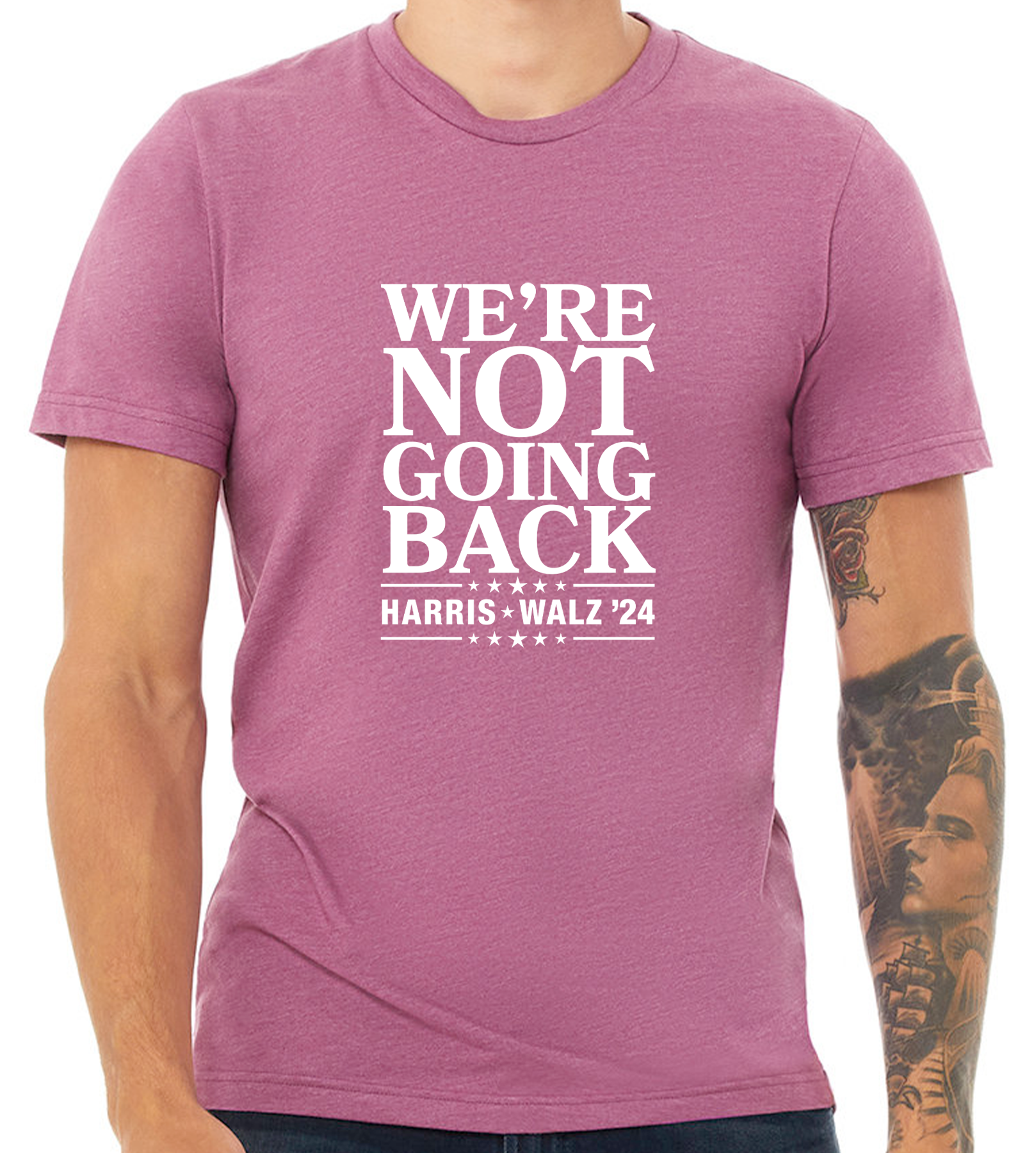 HARRIS / WALZ "WE'RE NOT GOING BACK" UNISEX TEE